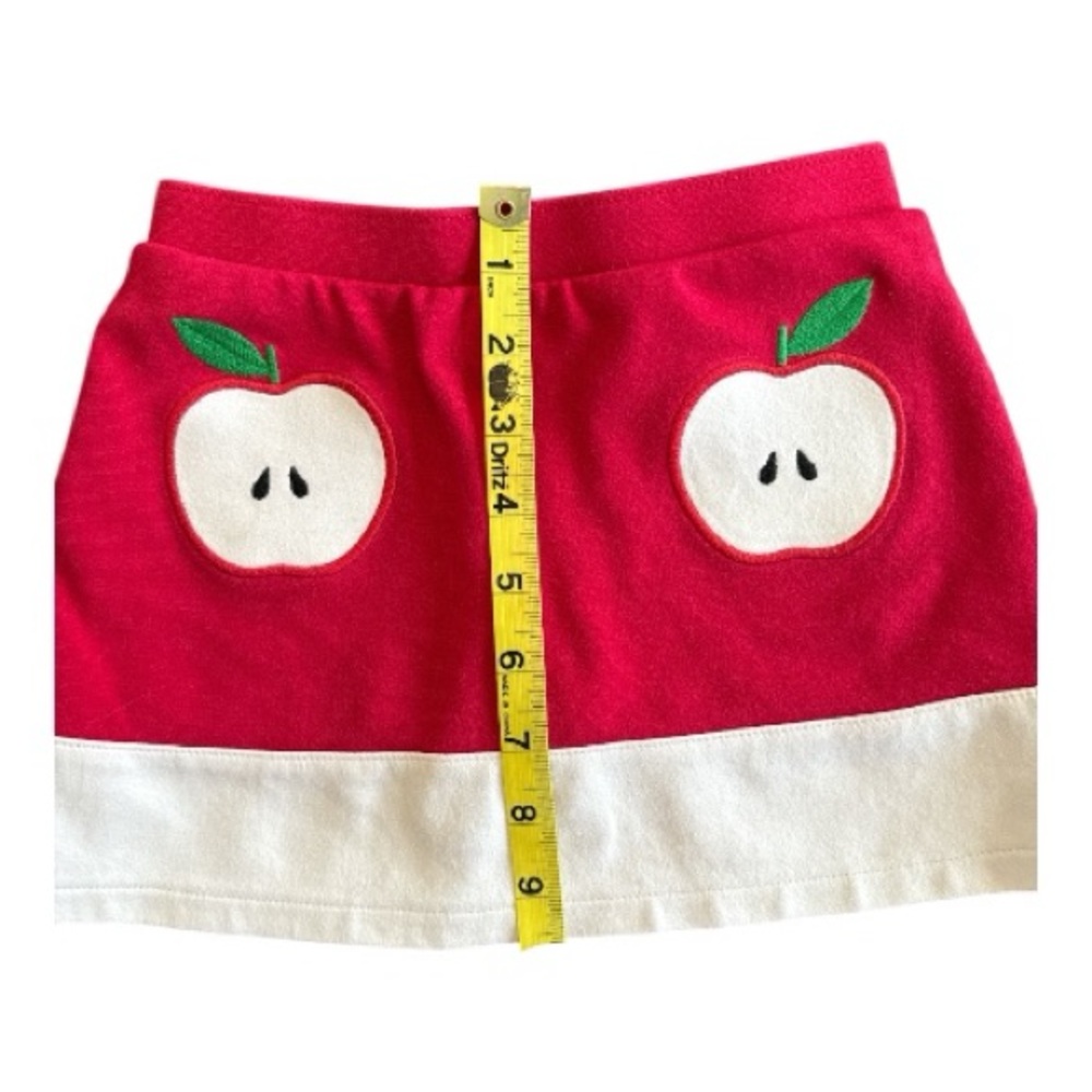 Gymboree Head of the Class Apple Ponte Skort Red 3T - Picture 6 of 6
